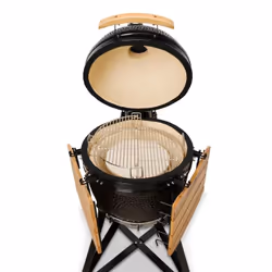 Kamado Bono Media Ceramic Grill 20″ Barbecue/grill Kamado Carrello Carbone (combustibile) Nero