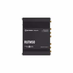 Teltonika RUTM50, Wi-Fi 5 (802.11ac), Dual-band (2.4 GHz/5 GHz), Collegamento ethernet LAN, 5G, Nero, Router industriale