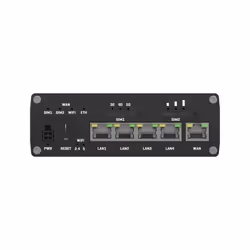 Teltonika RUTM50 router wireless Gigabit Ethernet Dual-band (2.4 GHz/5 GHz) 5G Nero - Vista aggiuntiva 4