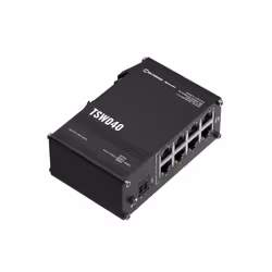 Teltonika NETWORKS TSW040 8-Port PoE+ Switch Non gestito Fast Ethernet (10/100) Supporto Power over Ethernet (PoE) Nero - Vista aggiuntiva 5