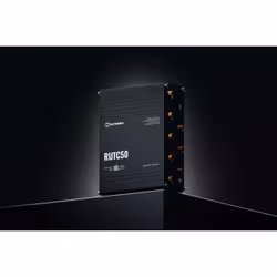 Teltonika RUTC50 router wireless Gigabit Ethernet Dual-band (2.4 GHz/5 GHz) 5G Nero - Vista aggiuntiva 6