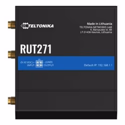Teltonika RUT271, Router di rete cellulare, Nero, Alluminio, Plastica, Montaggio su guida DIN/parete, Industriale, Fast Ether ...