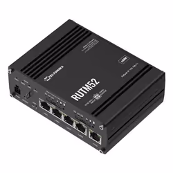 Teltonika RUTM52 router wireless Gigabit Ethernet Dual-band (2.4 GHz/5 GHz) 5G Nero