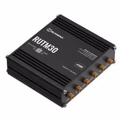 Teltonika RUTM30 router wireless Gigabit Ethernet Dual-band (2.4 GHz / 6 GHz) 5G Nero - Vista aggiuntiva 3