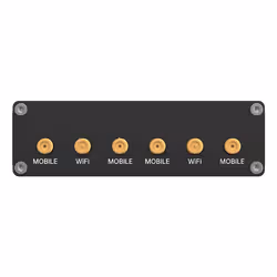 Teltonika RUTM30 router wireless Gigabit Ethernet Dual-band (2.4 GHz / 6 GHz) 5G Nero - Vista aggiuntiva 5