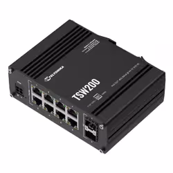 Teltonika TSW200 Non gestito Gigabit Ethernet (10/100/1000) Supporto Power over Ethernet (PoE) Nero - Vista aggiuntiva 3