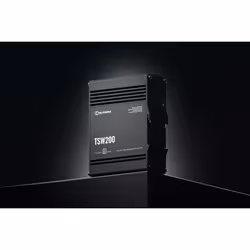 Teltonika TSW200 Non gestito Gigabit Ethernet (10/100/1000) Supporto Power over Ethernet (PoE) Nero - Vista aggiuntiva 6