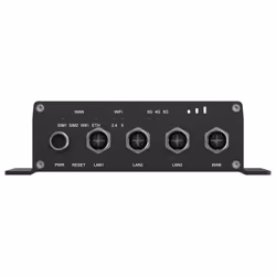 Teltonika ATRM50 5G Router for Transportation, Ultra-High Cellular Speeds, M12 CONNECTORS, DUAL SIM & eSIM, EN 45545-2 and EN 50155, PSU not included router wireless Gigabit Ethernet Dual-band (2.4 GHz/5 GHz) Nero - Vista aggiuntiva 3