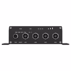 Teltonika ATRM50 5G Router for Transportation, Ultra-High Cellular Speeds, M12 CONNECTORS, DUAL SIM & eSIM, EN 45545-2 and EN 50155, PSU not included router wireless Gigabit Ethernet Dual-band (2.4 GHz/5 GHz) Nero - Vista aggiuntiva 6