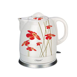 Feel Maestro MR-066-RED FLOWERS bollitore elettrico 1,5 L 1200 W Rosso, Bianco