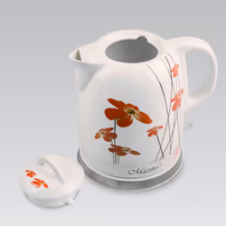 Feel Maestro MR-066-RED FLOWERS bollitore elettrico 1,5 L 1200 W Rosso, Bianco