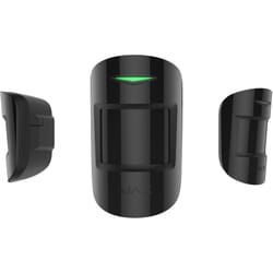 Ajax MotionProtect Plus Sensore a raggi infrarossi passivo (PIR)/Sensore a microonde Wireless Parete Nero