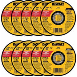 Dewalt - DW8062-10,PK DW8062 - Smerigliatrice angolare in metallo, 10 pezzi