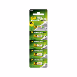 GP Batteries High Voltage 27A, Batteria monouso, Alcalino, 12 V, 5 pz, 20 mAh, Oro, Verde, Bianco