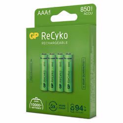 GP Batteries Rechargeable batteries 12085AAAHCE-C4 batteria ricaricabile industriale Nichel-Metallo Idruro (NiMH) 850 mAh 1,2 V