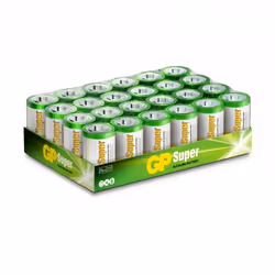 GP Batteries Super Alkaline 13A/LR20, Batteria monouso, D, Alcalino, 1,5 V, 24 pz, Multicolore