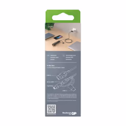 GP Batteries CY1N cavo USB 1 m USB A USB C/Micro-USB B/Lightning Grigio