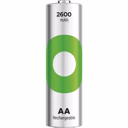 GP Batteries 201246, Batteria ricaricabile, Stilo AA, Nichel-Metallo Idruro (NiMH), 1,2 V, 4 pz, 2600 mAh