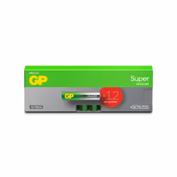 GP Batteries Super Alkaline GP24A, Batteria monouso, Mini Stilo AAA, Alcalino, 1,5 V, 12 pz, Cd (cadmio), Hg (mercurio)