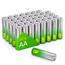 GP Batteries 03015AETA-B40, Batteria monouso, Stilo AA, Alcalino, 1,5 V, 40 pz, Verde, Grigio