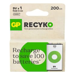 GP Batteries ReCyko Pro GPRCK20R8H150C1 batteria per uso domestico Batteria ricaricabile 9V Nichel-Metallo Idruro (NiMH)
