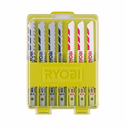 CARATTERISTICHE 10 Lame legno/plastica: 2 x lame trad 6TPI 100mm; 2 x lame trad 10TPI 100mm; 1 x lame trad 14TPI 100mm; 2 x l ...