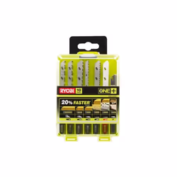 CARATTERISTICHE 10 lame legno / plastica: 2x lama trad. 6TPI 100mm; 2x lama trad. 10TPI 100mm; 2x lama tagli curvi 14TPI 100m ...