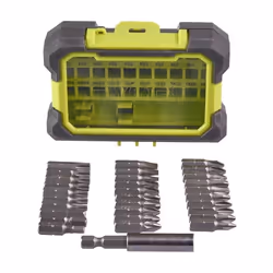 Scatola antiurto con 31 accessori misti per avvitatura - Ryobi RAK31MSD Scatola antiurto RYOBI con 30 punte da 25 mm e portap ...