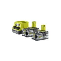 Confezione 2 batterie Ryobi 18V OnePlus 5.0Ah LithiumPlus - 1 caricabatterie rapido 2.0Ah RC18120-250
