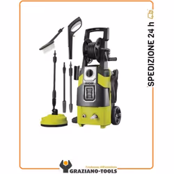 motore 1800W - pressione max 130 bar - portata max 380 l/h - lavapavimenti Acqua fredda Motore 1800 W Pressione max 130 bar P ...