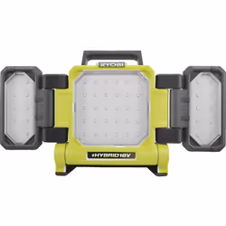 CARATTERISTICHE Tecnologia ibrida: funziona sia con batterie 18V Ryobi sia con cavo 3 pannelli luminosi che raggiungono fino ...