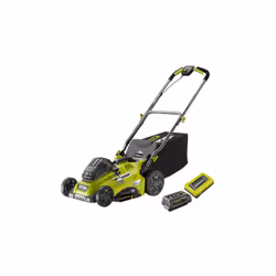 Presentazione: Il tosaerba a spinta RYOBI 36V RLM36X41H50G vi permetterà di tagliare prati fino a 550 m² grazie alla sua batt ...