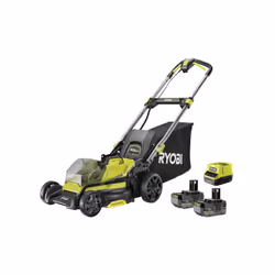 Presentazione : Questo tosaerba a spinta RYOBI 18V Brushless - taglio 40 cm - 2 batterie 4.0Ah - 1 caricatore rapido - RY18LM ...