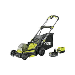 Tosaerba a spinta Ryobi 18V Brushless - taglio 40cm - 1 batteria 5,0Ah - 1 caricatore rapido - RY18LMX40C-150