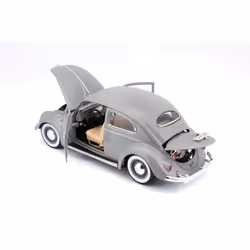 BBURAGO 1/18 VOLSKWAGEN COCCINELLE KAFER BEETLE 1955 - Gris