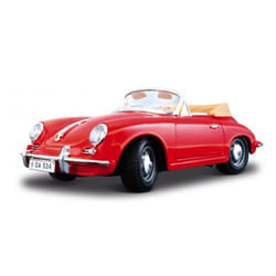 BBURAGO Porsche 356b Cabriolet Modellino di auto di lusso Preassemblato 1:18