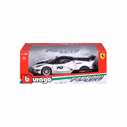 BBURAGO Ferrari FXX-K EVO 1:18 weiss Modello supercar Preassemblato - Vista aggiuntiva 4