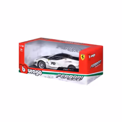 BBURAGO Ferrari FXX-K EVO 1:18 weiss Modello supercar Preassemblato - Vista aggiuntiva 5