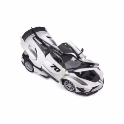BBURAGO Ferrari FXX-K EVO 1:18 weiss Modello supercar Preassemblato - Vista aggiuntiva 7