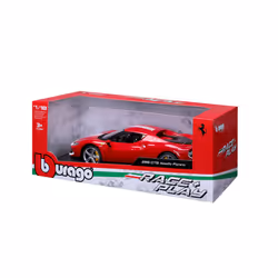 BBURAGO Ferrari 296 GTB Modello supercar Preassemblato 1:18 - Vista aggiuntiva 2