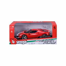 BBURAGO Ferrari 296 GTB Modello supercar Preassemblato 1:18 - Vista aggiuntiva 3