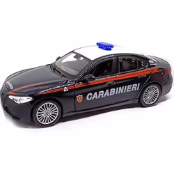 BBURAGO 28-21085, Modello di auto della polizia, Preassemblato, 1:24, Alfa Romeo Giulia, Metallo, Plastica, 3 anno/i