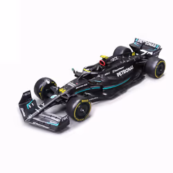 BBURAGO Mercedes W14 E Performance #44 Modello auto sportiva Preassemblato 1:24 - Vista aggiuntiva 2