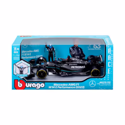 BBURAGO Mercedes W14 E Performance #44 Modello auto sportiva Preassemblato 1:24 - Vista aggiuntiva 4