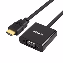 UNITEK Y-6333, HDMI, 3.5 mm, VGA, Nero