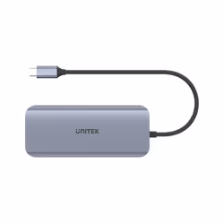 UNITEK D1026B replicatore di porte e docking station per laptop USB 3.2 Gen 1 (3.1 Gen 1) Type-C Grigio