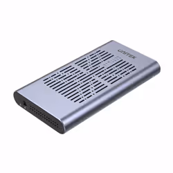 UNITEK S1206A, Box esterno SSD, M.2, M.2, PCI Express, 20 Gbit/s, Collegamento del dispositivo USB, Nero, Grigio
