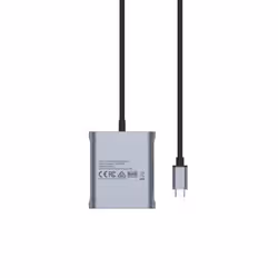 UNITEK D1078A replicatore di porte e docking station per laptop Cablato USB 3.2 Gen 1 (3.1 Gen 1) Type-C Grigio - Vista aggiuntiva 6