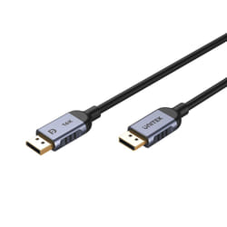 UNITEK C1626GY01-2M DisplayPort 2.1 Black Nero, Grigio