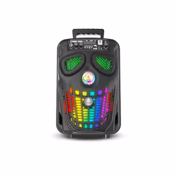 iDance Funky Skull FS400, 80 W, Con cavo e senza cavo, Nero, Acrilonitrile butadiene stirene (ABS), Universale, MicroSD (Tran ...